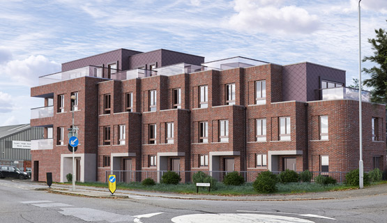 high rise aluminium facade and aluminium doors windows